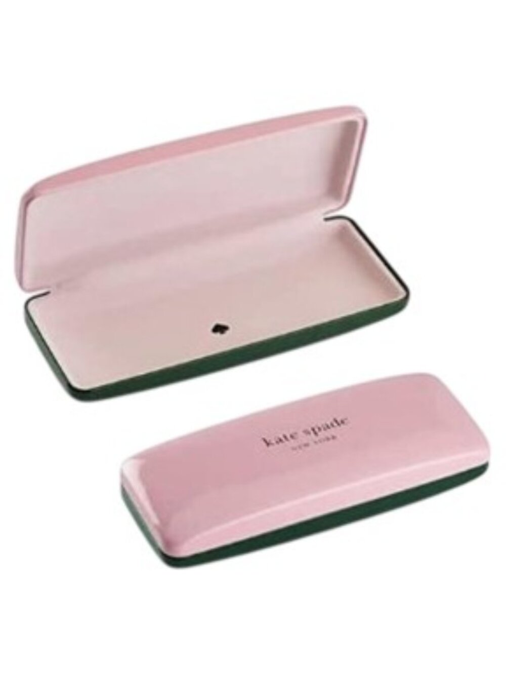 Kate Spade New York Pink/ Dark Green CLAMSHELL Sunglass Case